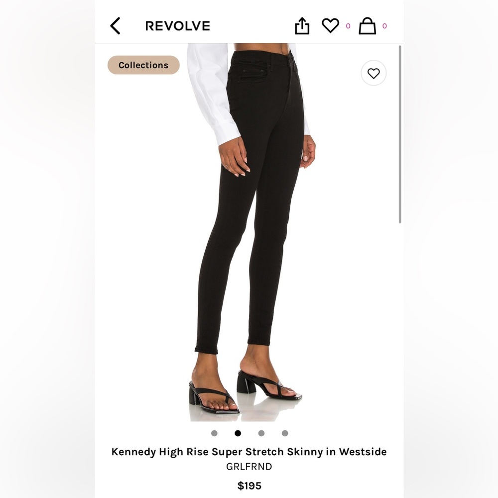 GRLFRND The Kennedy Super Stretch High Rise Skinny - brand new, never worn!